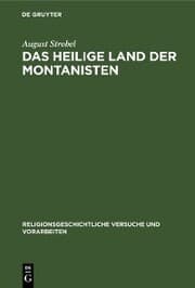 Cover von Das heilige Land der Montanisten