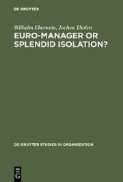 Cover von Euro-Manager or Splendid Isolation?