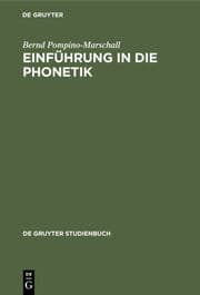 Cover von Einführung in die Phonetik
