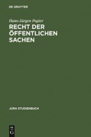 Cover von Recht der öffentlichen Sachen