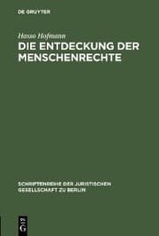 Cover von Die Entdeckung der Menschenrechte