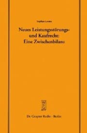 Cover von Neues Leistungsstörungs- und Kaufrecht