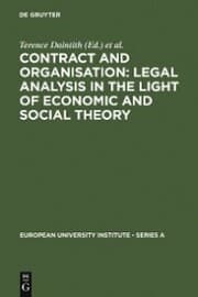 Cover von Contract and Organisation