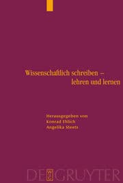 Cover von Wissenschaftlich schreiben - lehren und lernen