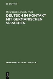 Cover von Deutsch im Kontakt mit germanischen Sprachen