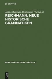 Cover von REICHMANN: NEUE HISTORISCHE GRAMMATIKEN