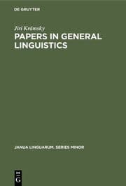 Cover von Papers in General Linguistics