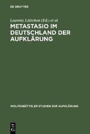 Cover von Metastasio im Deutschland der Aufklärung