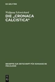 Cover von Die 'cronaca calcistica'