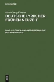 Cover von Epochen- und Gattungsprobleme. Reformationszeit