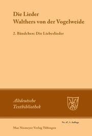 Cover von Die Lieder Walthers von der Vogelweide