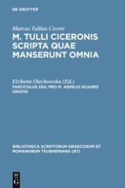 Cover von Pro M. Aemilio Scauro oratio