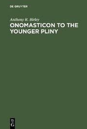 Cover von Onomasticon to the Younger Pliny