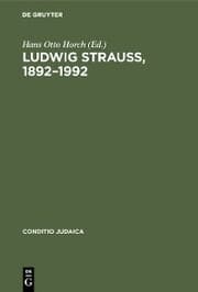 Cover von Ludwig Strauß, 1892-1992