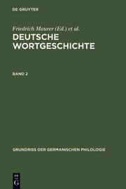Cover von Maurer, Friedrich; Stroh, Friedrich; Rupp, Heinz: Deutsche Wortgeschichte.Band 2