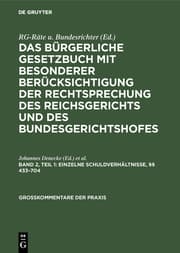 Cover von §§ 433 - 704