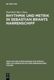 Cover von Rhythmik und Metrik in Sebastian Brants Narrenschiff