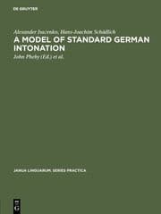 Cover von A model of standard German intonation