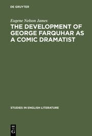 Cover von The development of George Farquhar as a comic dramatist