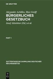 Cover von Bürgerliches Gesetzbuch