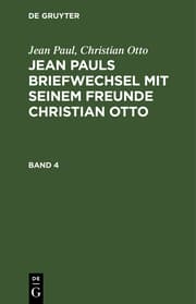 Cover von [Briefwechsel] @Jean Pauls Briefwechsel mit seinem Freunde Christian Otto