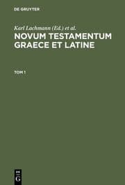 Cover von [Novum Testamentum] Novvm Testamentvm Graece et Latine
