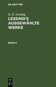 Cover von [Werke] Lessings Werke