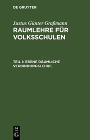 Cover von Ebene räumliche Verbindungslehre
