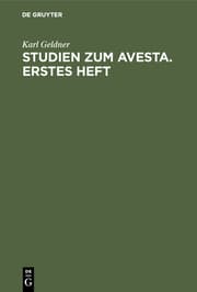 Cover von Studien zum Avesta