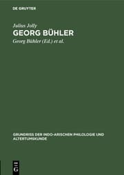 Cover von Georg Bühler