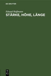 Cover von Stärke, Höhe, Länge