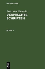 Cover von Vermischte Schriften