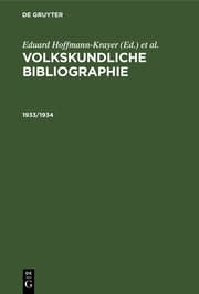 Cover von 1933-1934