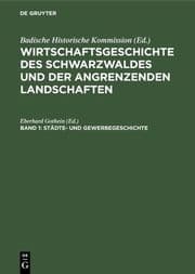 Cover von Städte- und Gewerbegeschichte