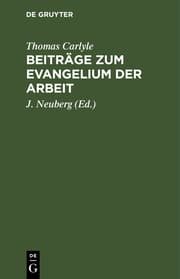 Cover von Beiträge zum Evangelium der Arbeit
