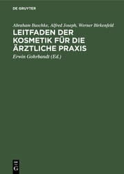 Cover von Leitfaden der Kosmetik für die ärztliche Praxis