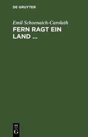 Cover von Fern ragt ein Land ...