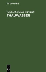Cover von Thauwasser