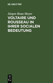 Cover von Voltaire und Rousseau in ihrer socialen Bedeutung