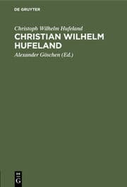 Cover von Christian Wilhelm Hufeland