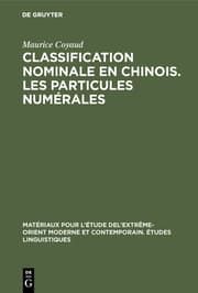 Cover von Classification nominale en chinois.Les particules numérales