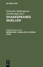 Cover von Quellen zu König Lear