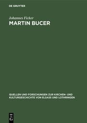 Cover von Martin Bucer