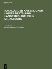 Cover von Arabische Literatur