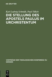 Cover von Die Stellung des Apostels Paulus im Urchristentum