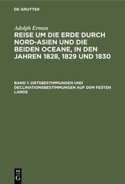 Cover von Ortsbestimmungen und Declinationsbestimmungen auf dem festen Lande