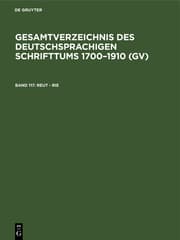 Cover von Reut - Rie