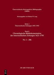 Cover von Chronologische Bilddokumentation der österreichischen Zeitungen 1621-1795