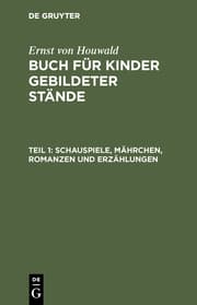 Cover von Schauspiele, Mährchen, Romanzen u.Erzählungen