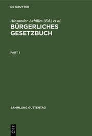 Cover von Bürgerliches Gesetzbuch